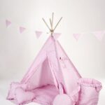 różowy namiot tipi dla dzieci