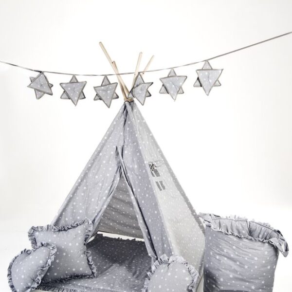 szary namiot tipi dla dzieci